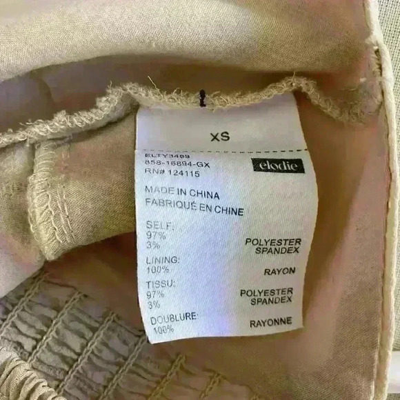 Nordstrom Elodie Corset Long Sleeve Lace-up Sheer Crop Top Women Size XS - Picture 8 of 9